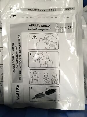 PHILIPS 00884838002876 Adult Radiotransparent Electrode Pads M3718A
