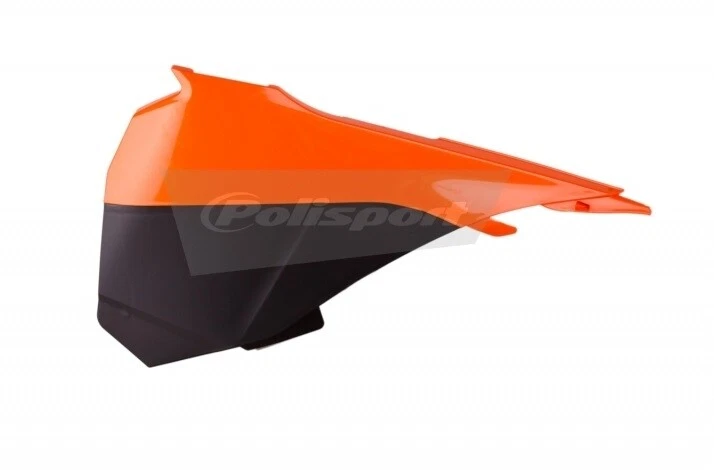 Cache boite à air POLISPORT orange noir cross KTM SX 85 2013 - 2017 - Photo 1/1