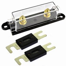 1/0/4/8 Gauge ANL Fuse Holder with 2 Pack Gold Plated 30 Amp ANL Fuses