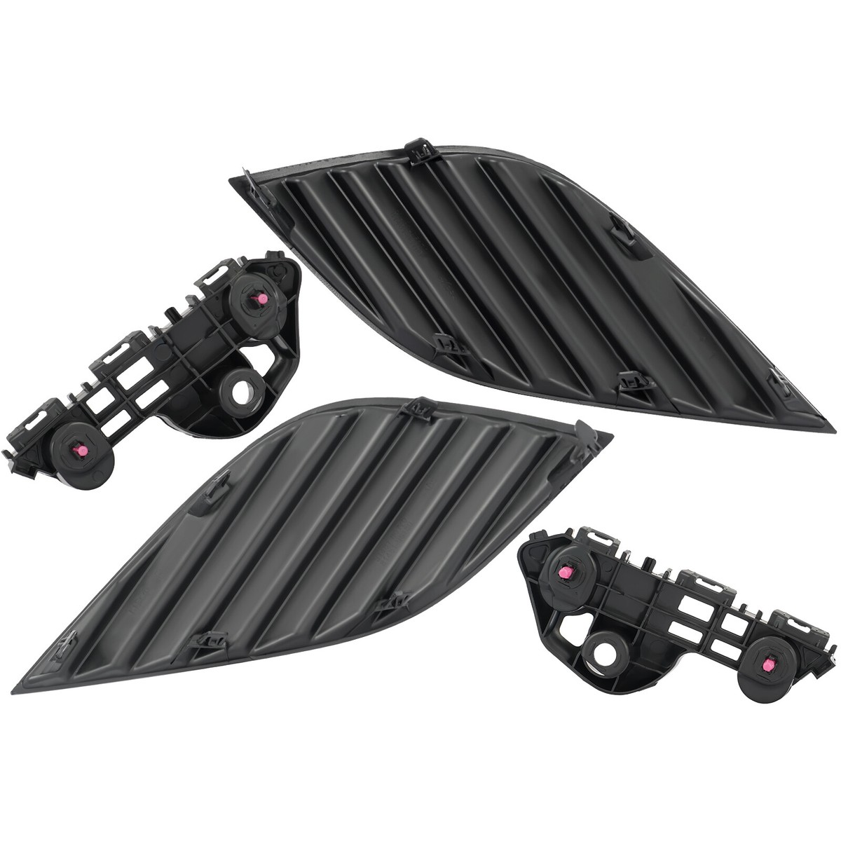 Complete Front Grille & Bumper Trim Kit For 2018-2020 Toyota Camry SE - 11 Piece Set