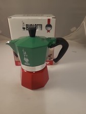 Image of Bialetti Moka Express 3 Cup Tricolore Moka Pot Espresso Maker 130ml