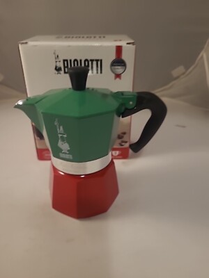 Bialetti Moka Express 3 Tassen Tricolore Mokkakanne Espressokocher 130ml