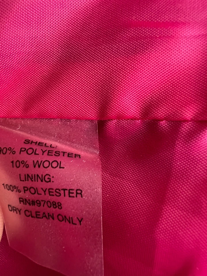 dELiA's Wool Blend Pea Coat Gray Double Breasted Winter Coat Women's Size M - Image 3 of 4