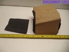 Qty = 1 Box of 1,000: Paterson 10" x 10" Black 1-ply Napkins P/N 1111091