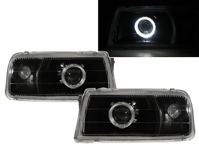 Proceed Levante 1995-1997 SUV Guide LED Halo Headlight Black V1 for MAZDA LHD