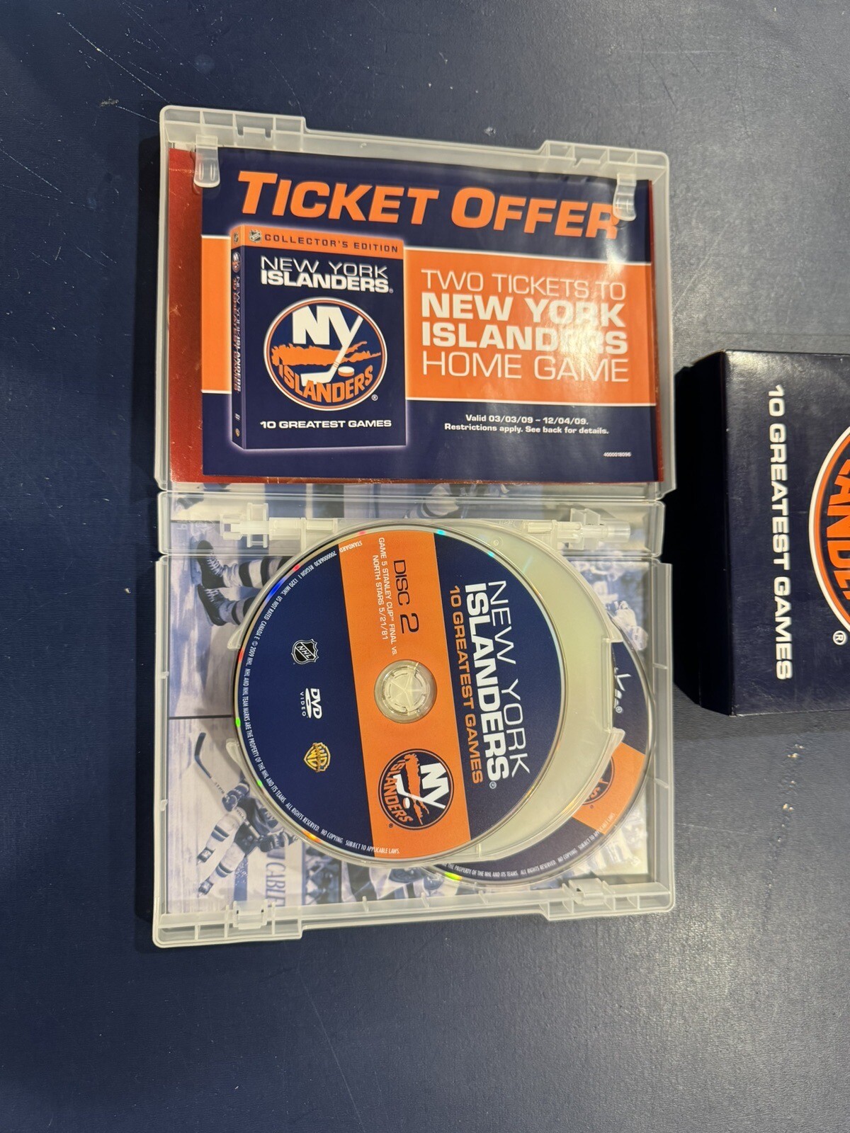NHL New York Islanders 10 Greatest Games (DVD, 2009, 10Disc Set) FREE