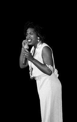 Comedienne Adele Givens performs at the Regal Theater in Chicago I- Old Photo 3
