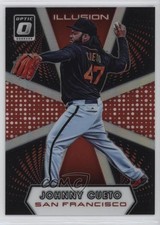 2016 Panini Donruss Optic Illusion Red 71/99 Johnny Cueto #I-18 12bq