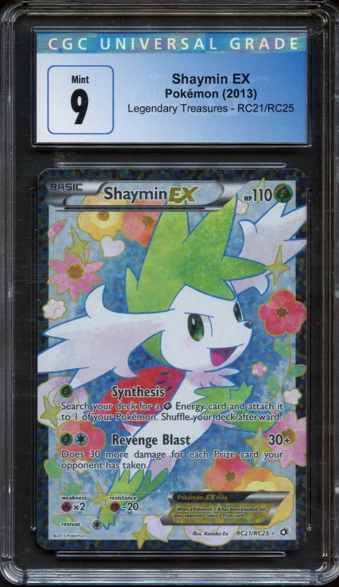 Shaymin EX RC21/RC25 Legendary Treasures Radiant Collection CGC 9 Pokemon Card