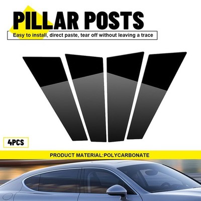 4X Pillar Posts Window Door Trim Cover For 2009 10 11 12-14 Porsche Panamera EXR
