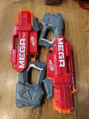  FOR PARTS  2 NERF Mega Motostryke Dart Gun with Magazine