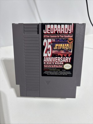 Jeopardy 25th Anniversary Nintendo NES Game Cartridge Only Tested & Working 1990