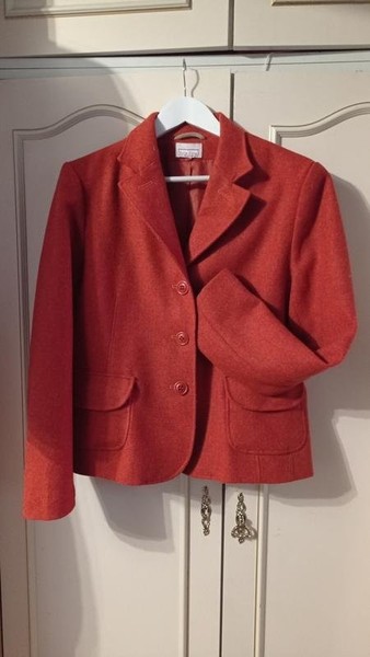 Women Della Citta Blazer Coral Wool 40 / L / 48