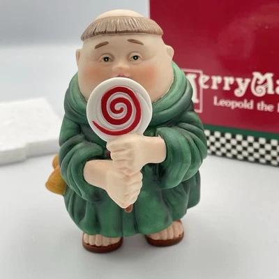 Vtg Department 56 Merry Makers Leopold The Lollipopman Ceramic Figurine W/ Box - Image 1 of 4