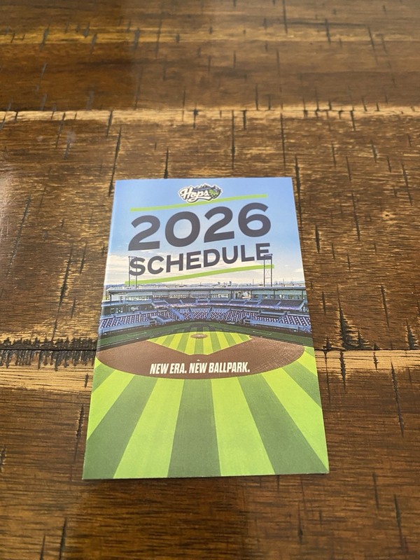 Hillsboro Hops 2026 Northwest League Pocket Schedule 