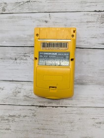 Nintendo GameBoy Color GBC Yellow Handheld System Console CGB-001  with Book