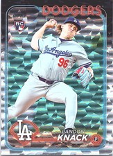 2024 Topps Update #US127 Landon Knack Silver Crackle Foilboard