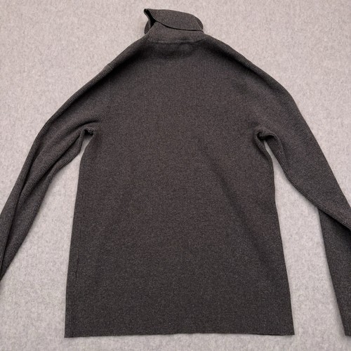 Lauren Ralph Lauren Black Label Turtleneck Sweater Women's S Gray Ribbed Knit - Picture 6 of 6