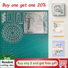 SCALLOPED BLOOMS Cutting Dies&Stamps Sets,Scr...