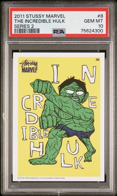 2011 Stussy Marvel The Incredible Hulk PSA 10 GEM MINT view 1