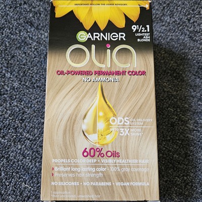 Garnier Olia 9½.1 Lightest Ash Blonde Hair Dye Oil-Powered Permanent Hair Color