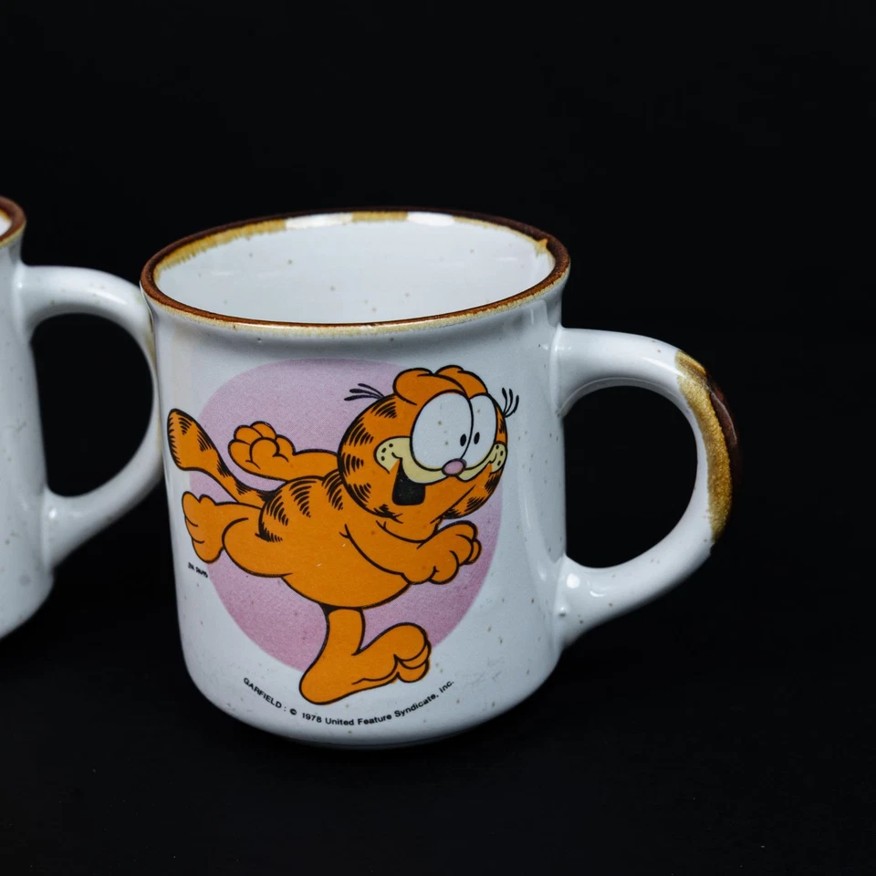 Garfield Vintage Sammeltassen / Kaffeetassen (1978) - 2er Set - Zustand Gut - Bild 3 von 4
