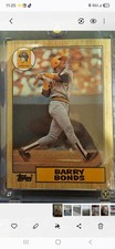 1987 Topps Barry Bonds #320 Pittsburgh Pirates Card with over 8 errors on it