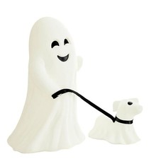 24 Ghost Walking Dog Blow Mold Lighted Halloween LED Outdoor Yard Decor