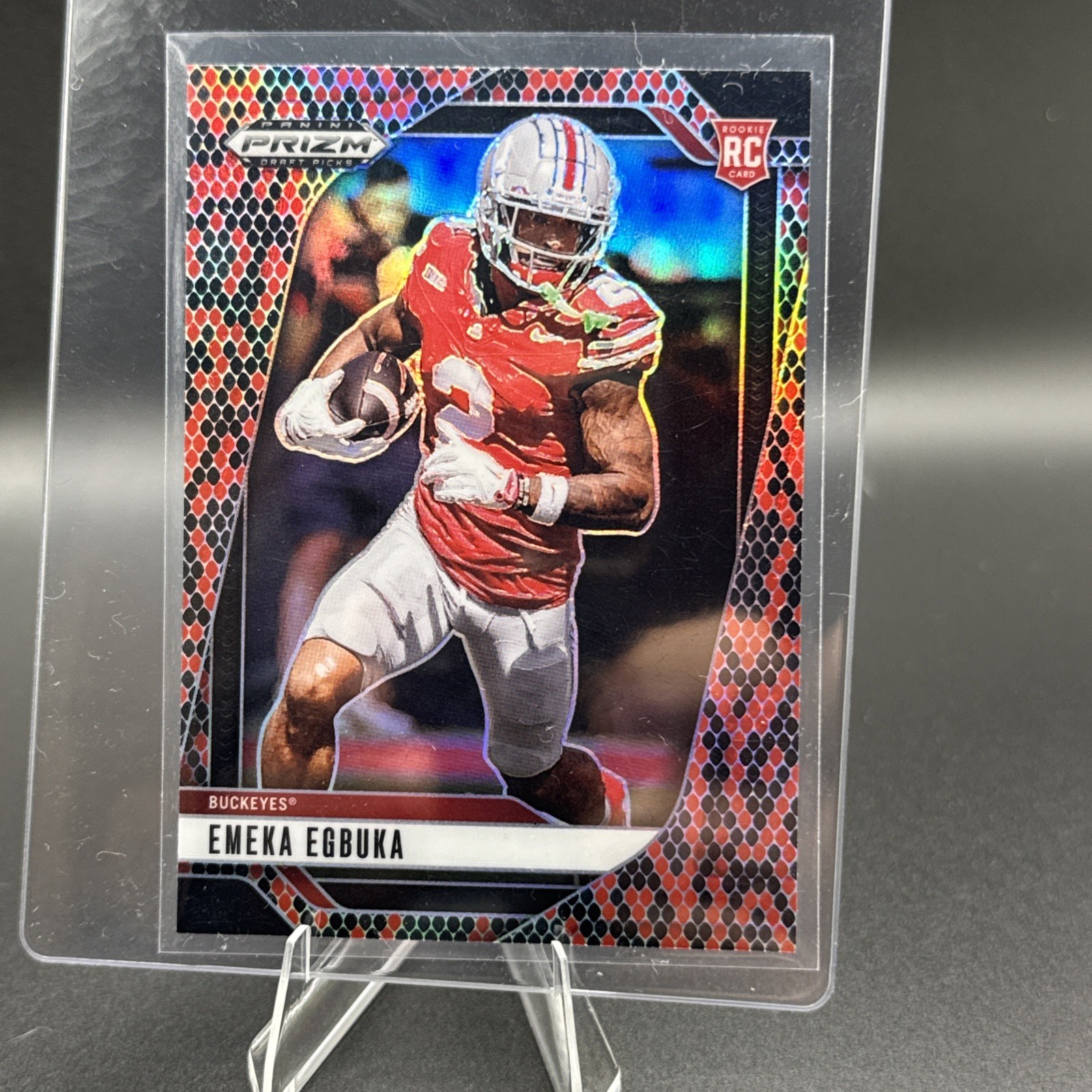 2025 Panini Prizm Draft Picks - Emeka Egbuka #85 Snake Skin Prizm (RC)