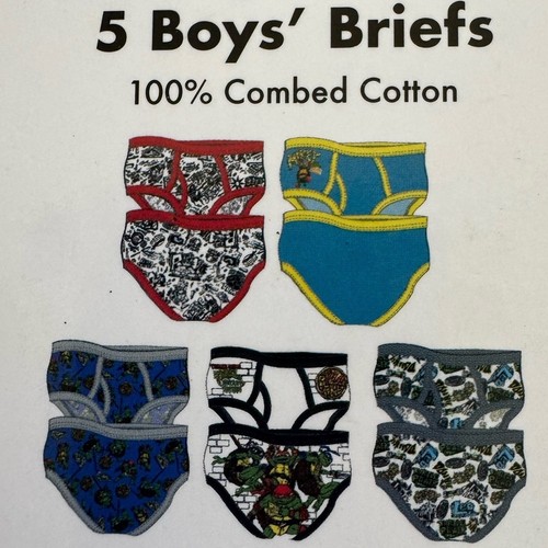 Nickelodeon TEENAGE MUTANT NINJA TURTLES TMNT Briefs underwear Size 4 - Picture 10 of 11
