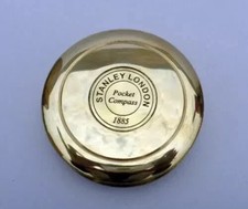 Brújula de bolsillo Londres 1885 brújula náutica de latón vintage regalo de 3""
