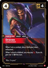 Draven - Vanquisher 020/221 Rare Spiritforged Riftbound Foil Near Mint — live eBay listing