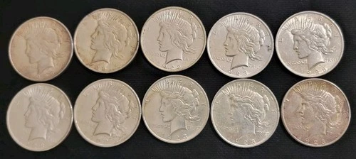 Peace dollar lot. Silver Dollar Lot. Various grades and date Nice Lot 10 total📸