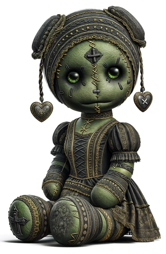 Voodoo Doll Black Magic Rituals Self Adhesive Sticker