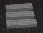 (3) 2x8 Dark Gray Standard Long Brick Bricks ~ New Lego Parts ~