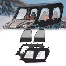 Soft Side Door For 2012-2022 Kawasaki Teryx4 4-Seat UTV Cab Enclosure Upper