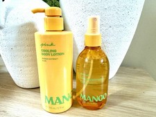 Victoria's Secret Pink MANGO Hair  Body Fragrance Mist  Body Lotion SET - NEW