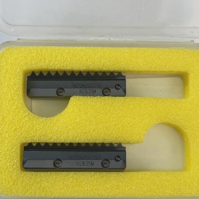 TM25N200ISO KC635M KENNAMETAL 2mm Hartmetall Gewindefräser Einsätze 2 Stück MwSt Rechnung