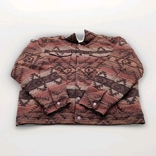Wrangler MENS SIZE LARGE Sherpa Lined Aztec Canyonvibe Jacket NEW (#N3-D2)