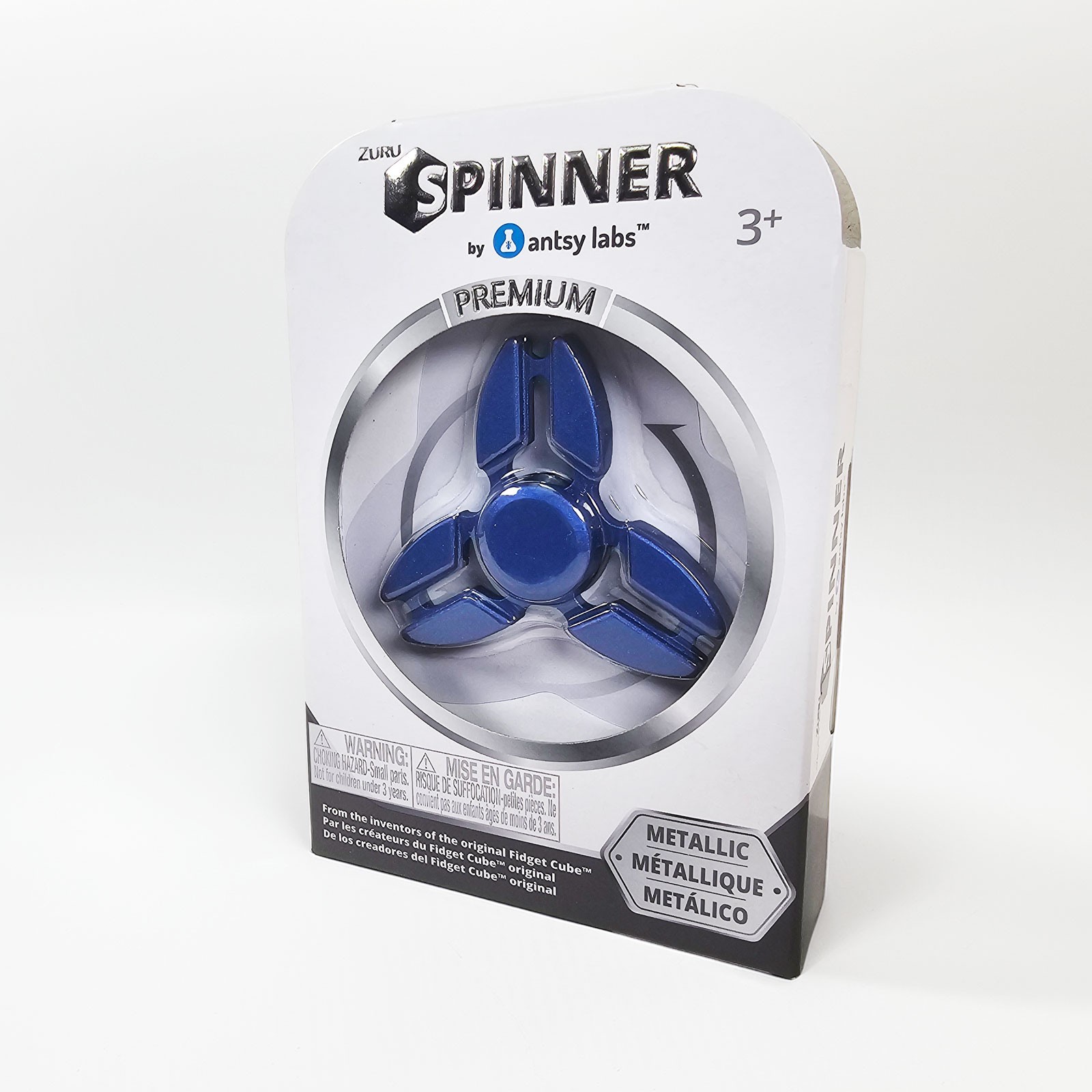 Spinner Premium Metallic Fidget Spinner Long Spin BLUE - NEW