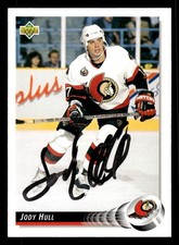 1992 Upper Deck Hockey #539 Jody Hull Signed Autograph (no COA)