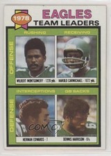 1979 Topps Team Leaders Wilbert Montgomery Harold Carmichael Herman Edwards 5x8