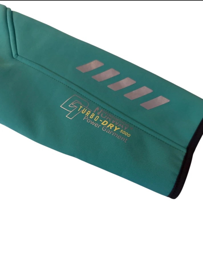 NWT Geographical Norway Womens Turquoise Softshell Jacket Fleece Size 10 - Image 3 of 4