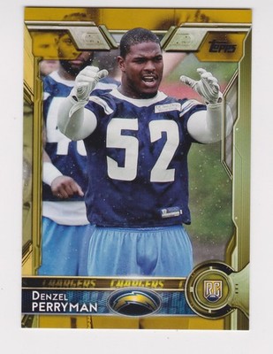 2015 Topps Football Gold Parallel RC Rookie #487 Denzel Perryman 1091/2015