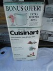 New Cuisinart Ice Cream Sorbet Maker
