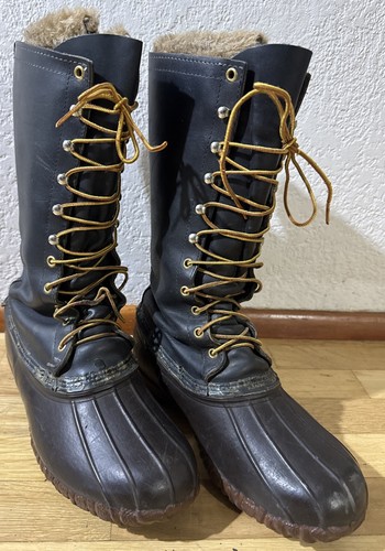 Vintage Hoffmans Kellogg ID USA Mens 10 W Insulated Leather Work Pac Snow Boots