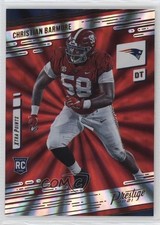 2021 Panini Prestige Rookies Xtra Points Sunburst Christian Barmore #251 12hl