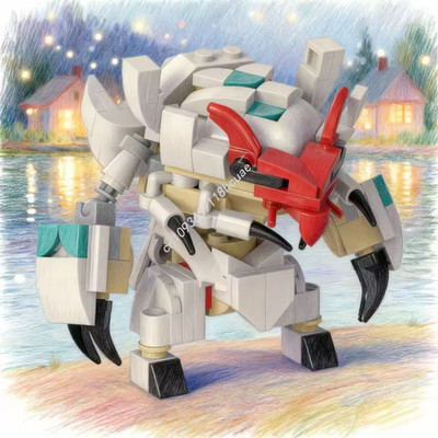 161PCS MOC Golisopod Pokémon Building Blocks   DIY Assembly Brick Toy