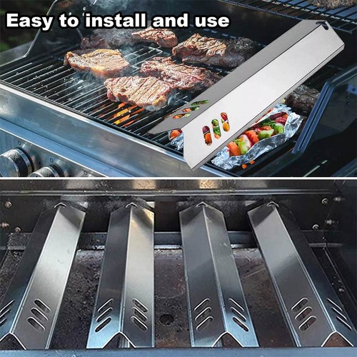 4x Universal Fit Heat Plate Burner Cover Replacement/Parts For BBQ Gas Grill - Picture 7 of 14