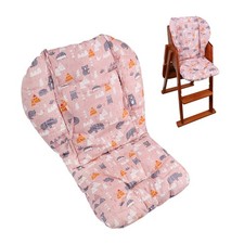 Lomgwumy high chair cushion pink animal print